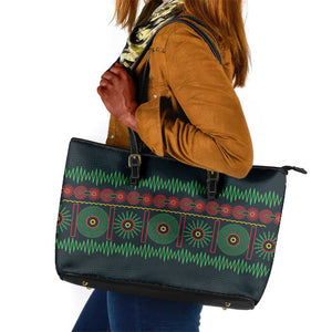 Soccer 2026 Jamaica Leather Tote Bag Reggae Music Spirit