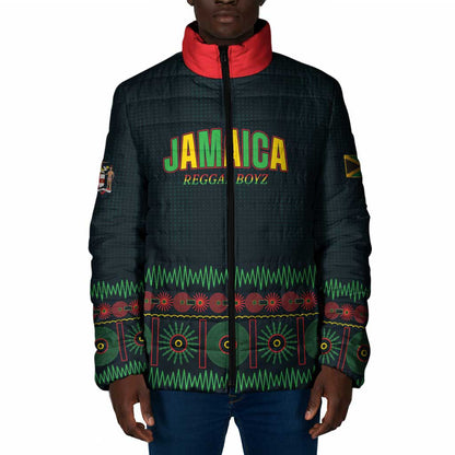 Custom Soccer 2026 Jamaica Padded Jacket Reggae Music Spirit