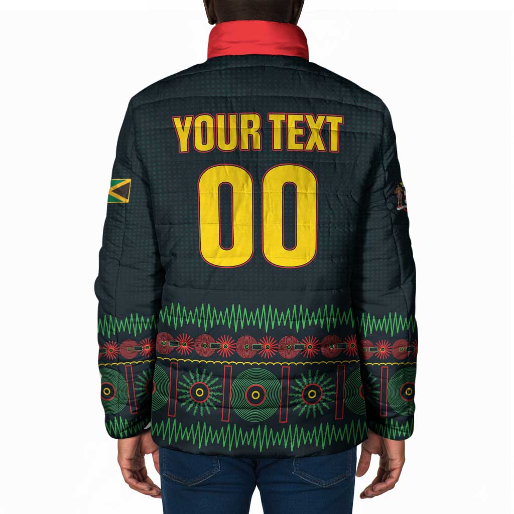 Custom Soccer 2026 Jamaica Padded Jacket Reggae Music Spirit