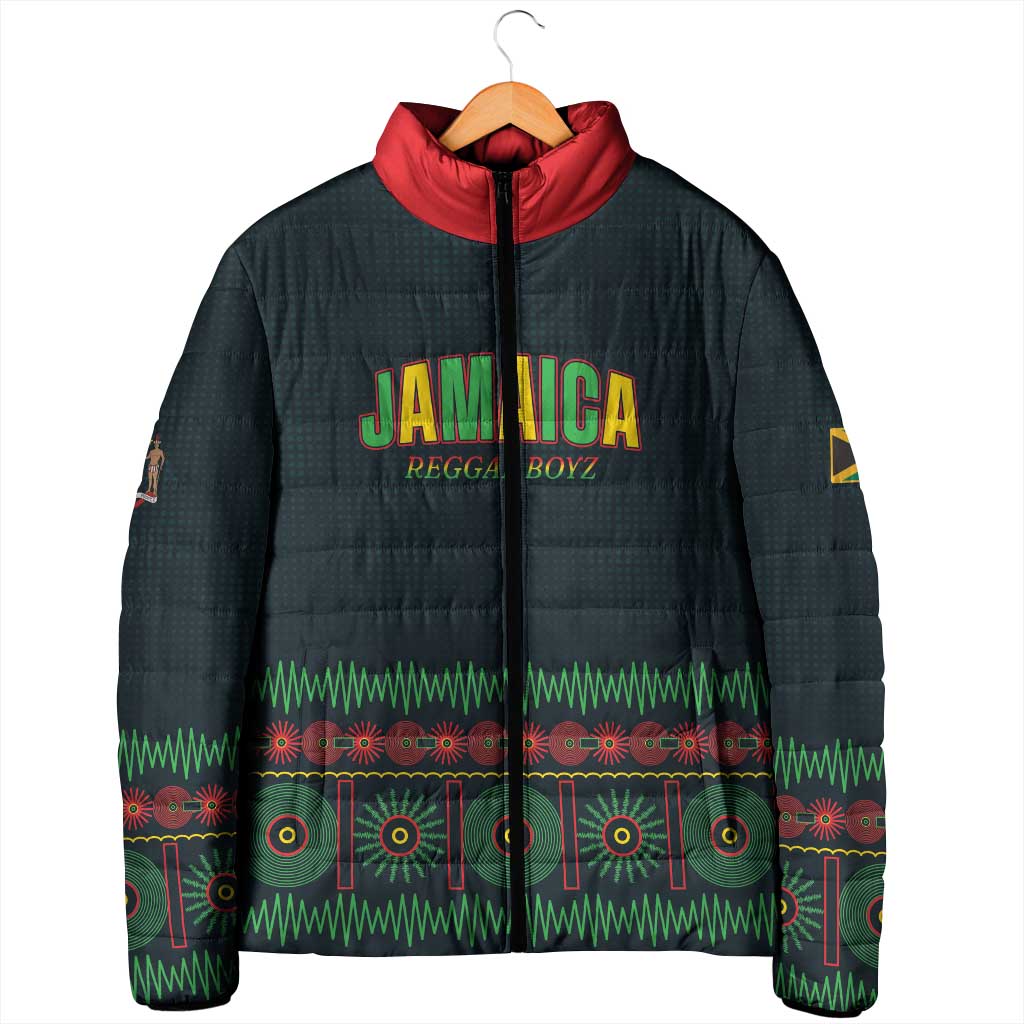 Custom Soccer 2026 Jamaica Padded Jacket Reggae Music Spirit
