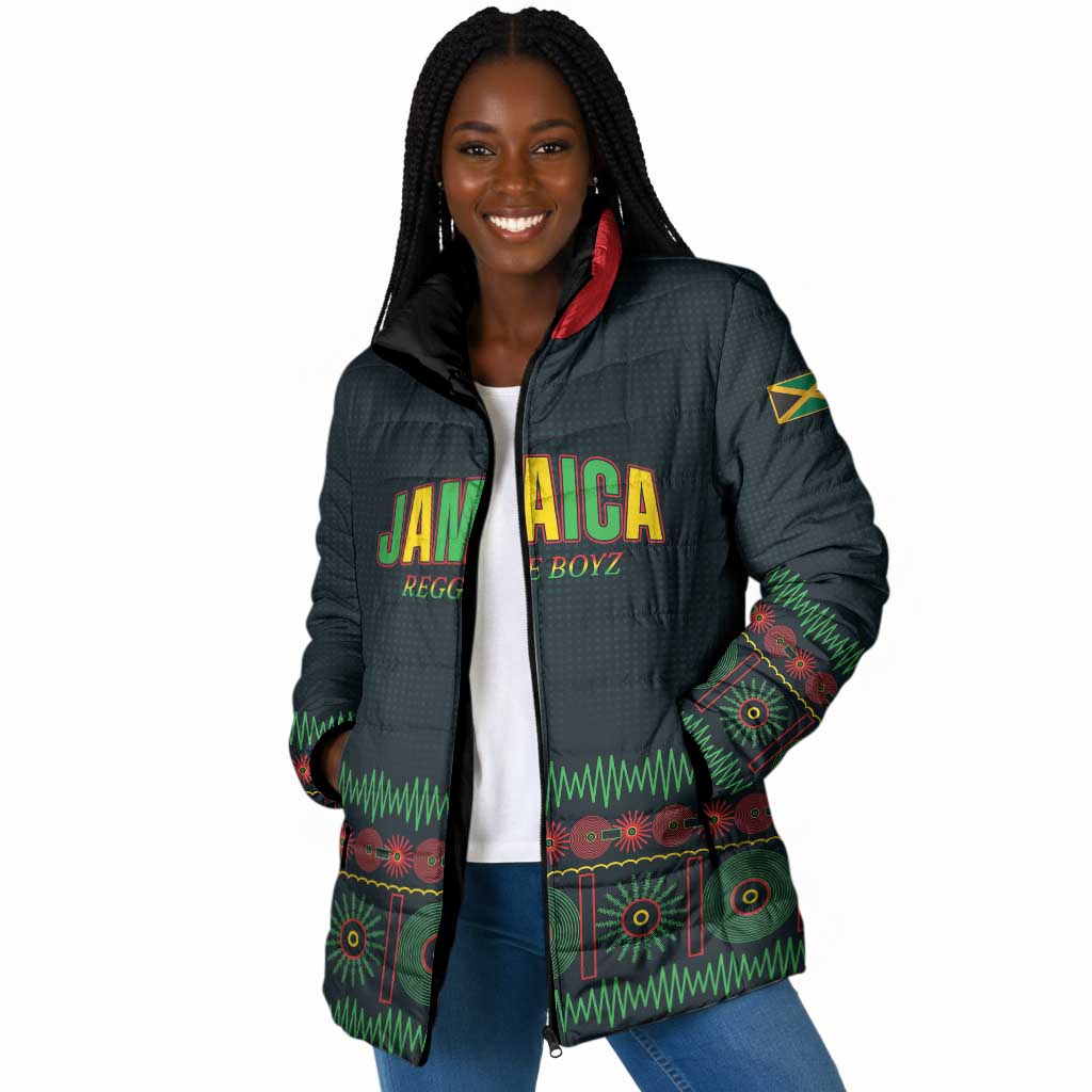 Custom Soccer 2026 Jamaica Padded Jacket Reggae Music Spirit