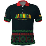 Custom Soccer 2026 Jamaica Polo Shirt Reggae Music Spirit