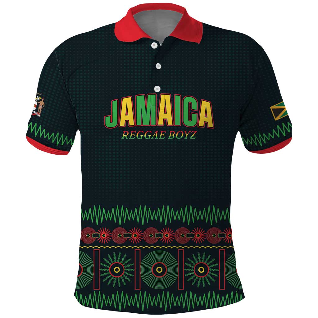 Custom Soccer 2026 Jamaica Polo Shirt Reggae Music Spirit
