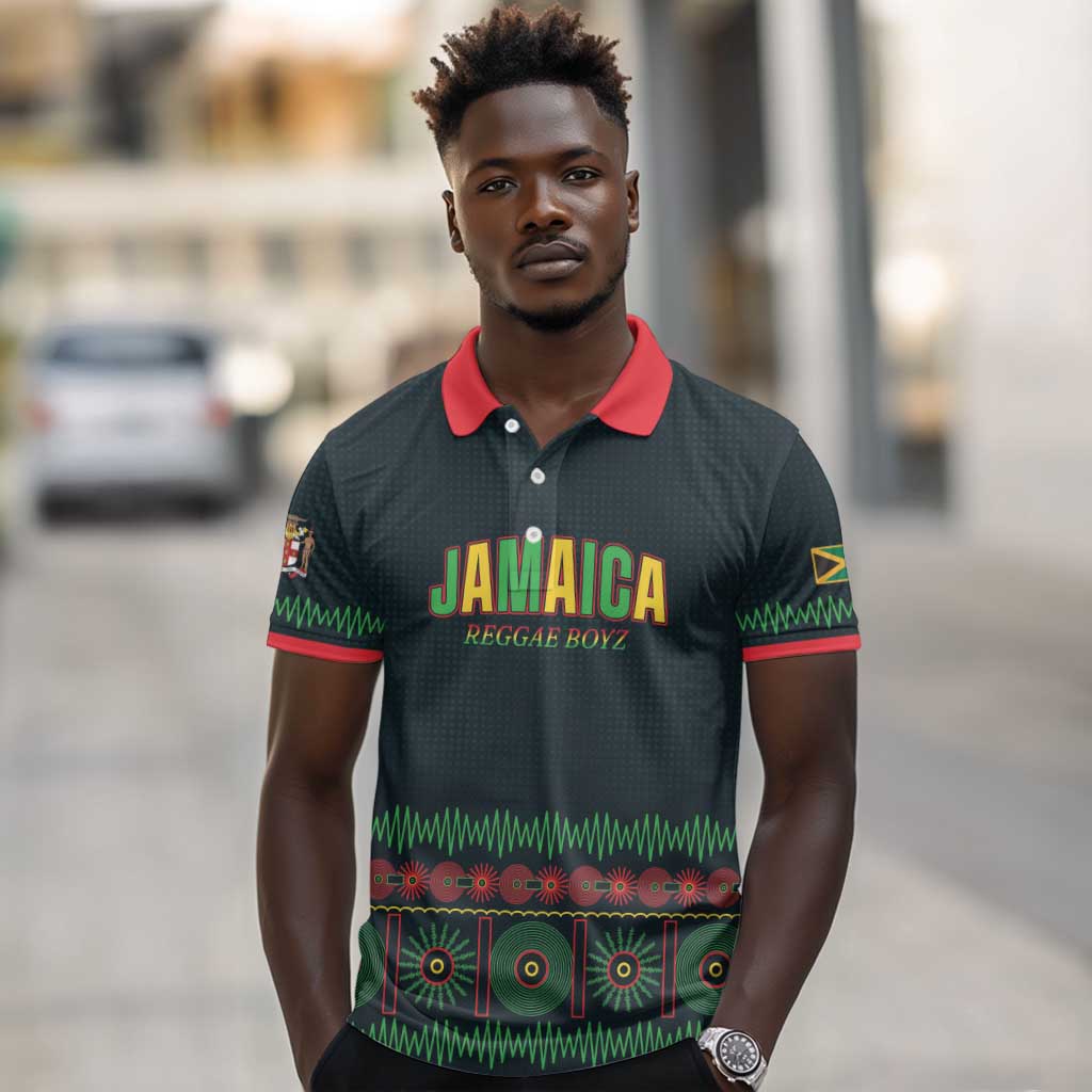 Custom Soccer 2026 Jamaica Polo Shirt Reggae Music Spirit