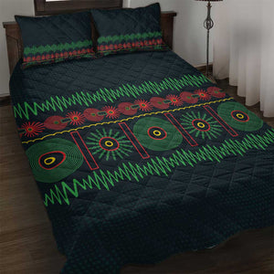 Soccer 2026 Jamaica Quilt Bed Set Reggae Music Spirit