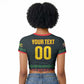 Custom Soccer 2026 Jamaica Raglan Cropped T shirt Reggae Music Spirit