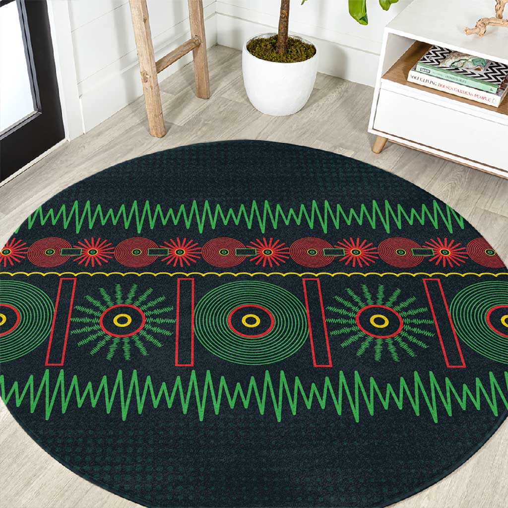 Soccer 2026 Jamaica Round Carpet Reggae Music Spirit