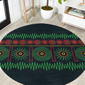 Soccer 2026 Jamaica Round Carpet Reggae Music Spirit