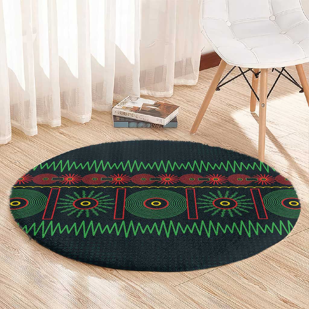 Soccer 2026 Jamaica Round Carpet Reggae Music Spirit