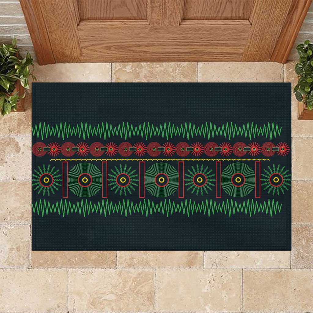Soccer 2026 Jamaica Rubber Doormat Reggae Music Spirit