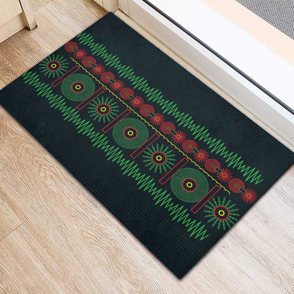 Soccer 2026 Jamaica Rubber Doormat Reggae Music Spirit