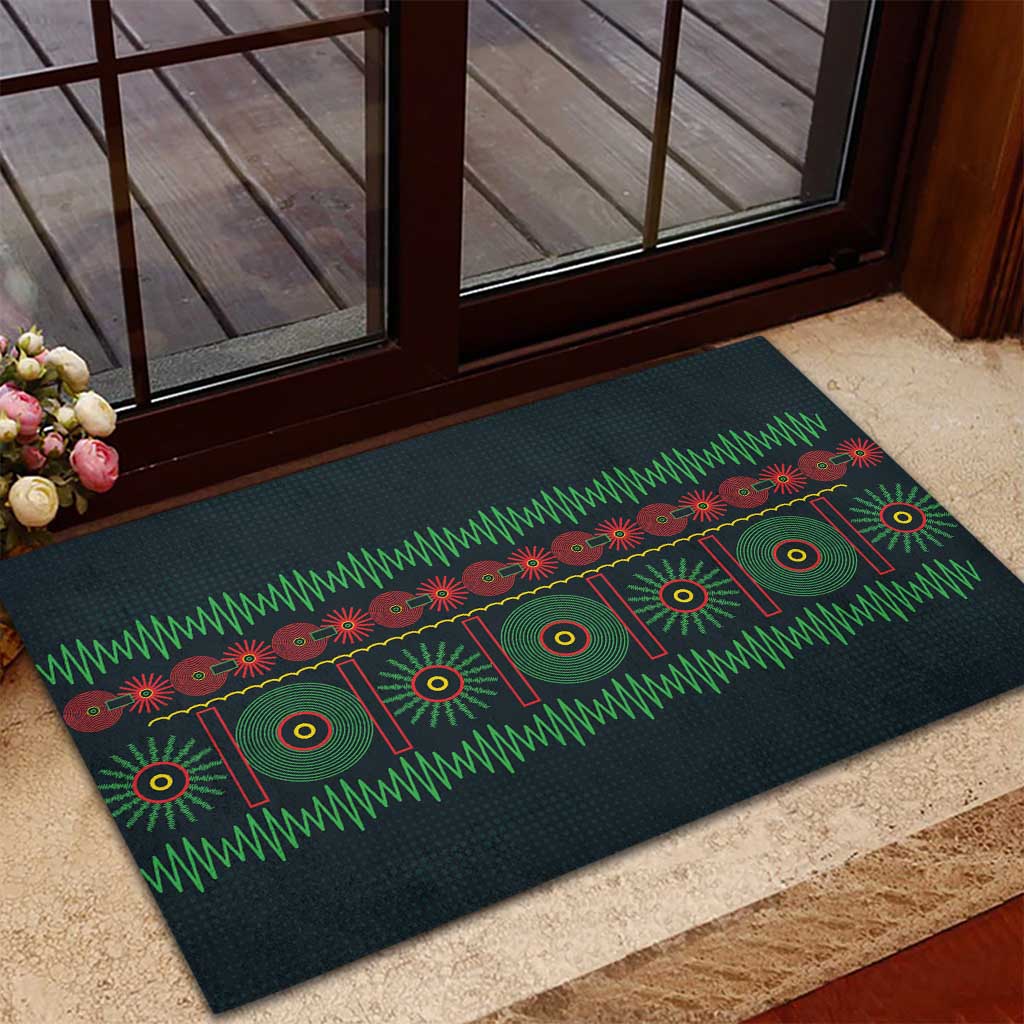 Soccer 2026 Jamaica Rubber Doormat Reggae Music Spirit