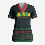 Custom Soccer 2026 Jamaica Scrub Top Reggae Music Spirit
