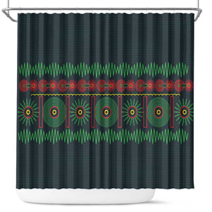 Soccer 2026 Jamaica Shower Curtain Reggae Music Spirit