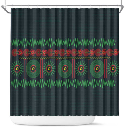 Soccer 2026 Jamaica Shower Curtain Reggae Music Spirit