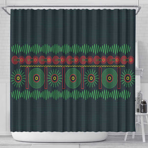 Soccer 2026 Jamaica Shower Curtain Reggae Music Spirit