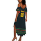 Custom Soccer 2026 Jamaica Summer Maxi Dress Reggae Music Spirit
