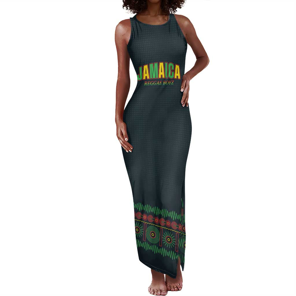 Custom Soccer 2026 Jamaica Tank Maxi Dress Reggae Music Spirit