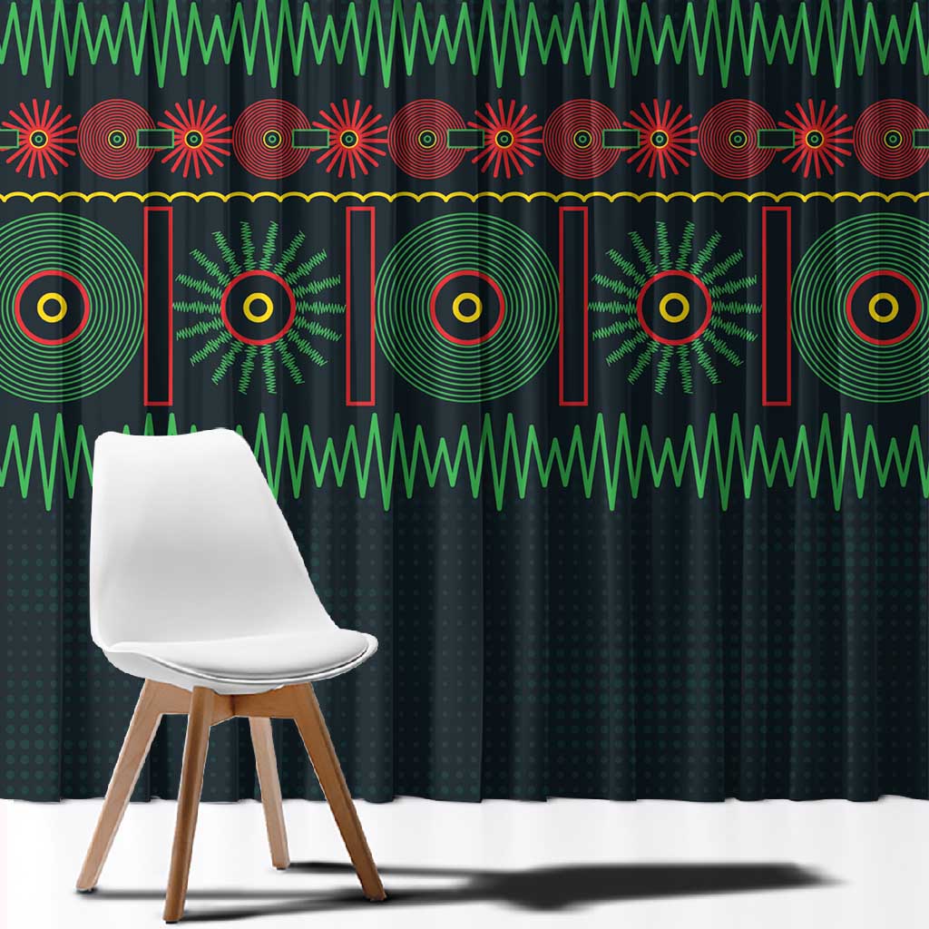 Soccer 2026 Jamaica Window Curtain Reggae Music Spirit