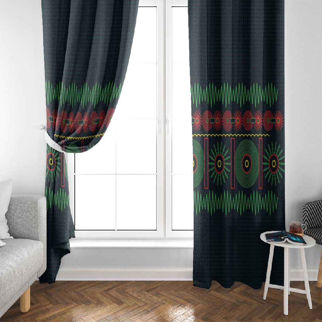 Soccer 2026 Jamaica Window Curtain Reggae Music Spirit