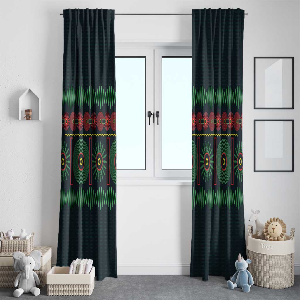 Soccer 2026 Jamaica Window Curtain Reggae Music Spirit