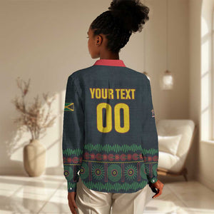 Custom Soccer 2026 Jamaica Women Casual Shirt Reggae Music Spirit