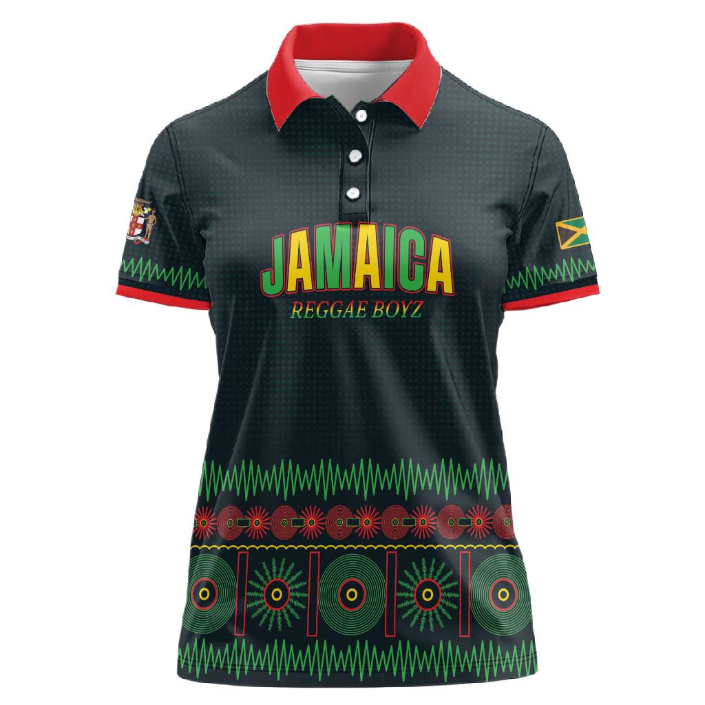 Custom Soccer 2026 Jamaica Women Polo Shirt Reggae Music Spirit