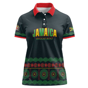 Custom Soccer 2026 Jamaica Women Polo Shirt Reggae Music Spirit