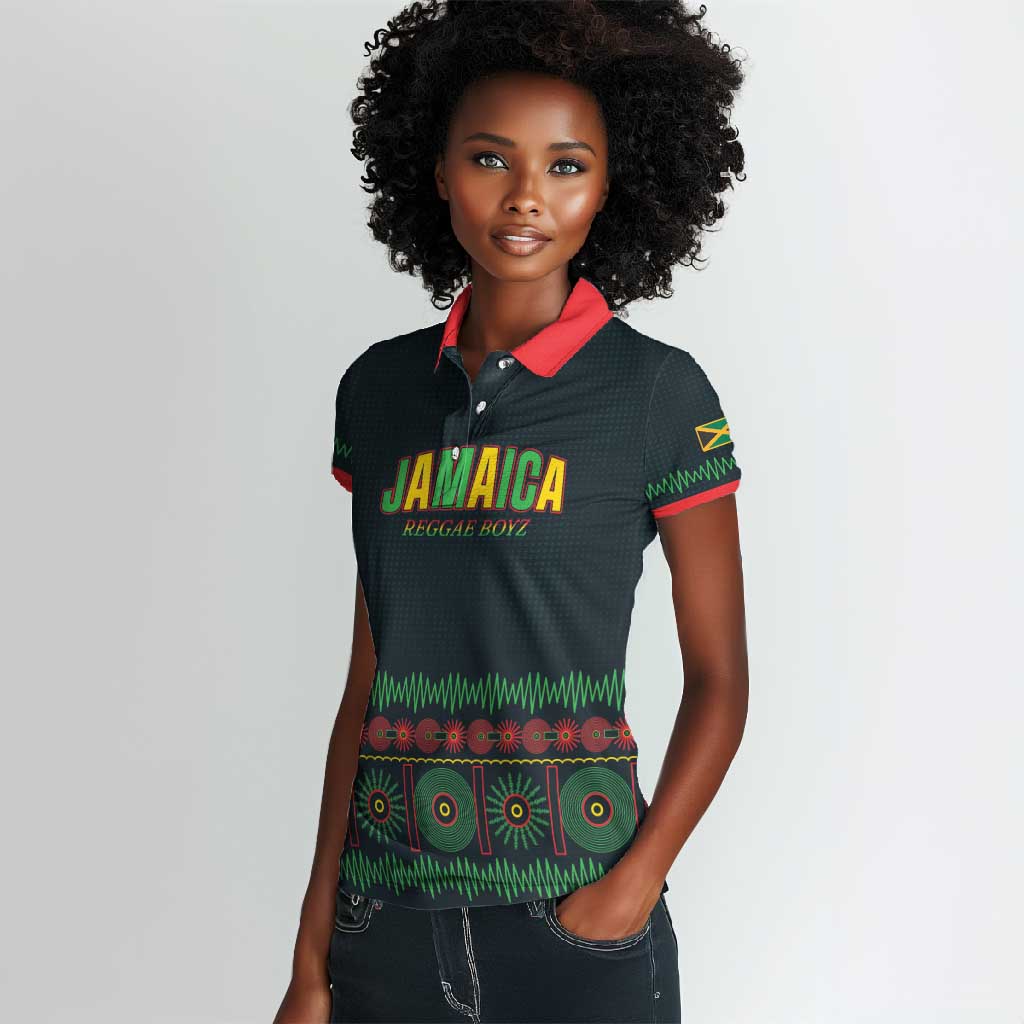 Custom Soccer 2026 Jamaica Women Polo Shirt Reggae Music Spirit