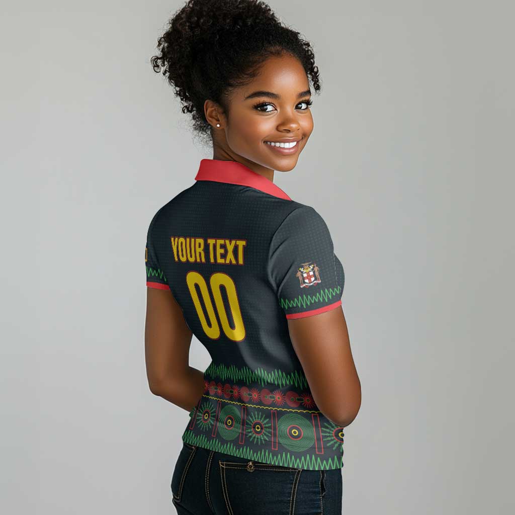 Custom Soccer 2026 Jamaica Women Polo Shirt Reggae Music Spirit