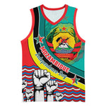 Personalized Mozambique Independence Day Basketball Jersey - June 25, Mozambiki Emblem LT01