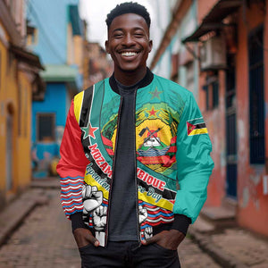 Personalized Mozambique Independence Day Bomber Jacket - June 25, Mozambiki Emblem