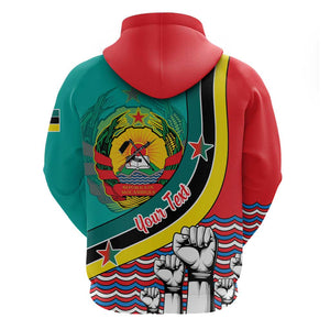 Personalized Mozambique Independence Day Hoodie - June 25, Mozambiki Emblem