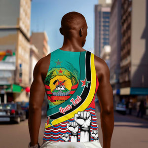 Personalized Mozambique Independence Day Men Tank Top - June 25, Mozambiki Emblem