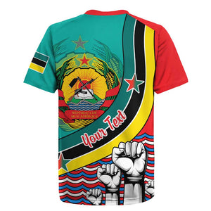 Personalized Mozambique Independence Day Rugby Jersey - June 25, Mozambiki Emblem