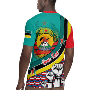 Personalized Mozambique Independence Day Rugby Jersey - June 25, Mozambiki Emblem