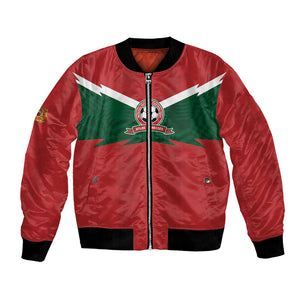 Custom Morocco 2026 Football Bomber Jacket Atlas Lionesses Born Winners
