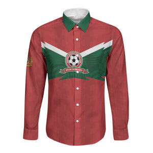 Custom Morocco 2026 Football Long Sleeve Button Shirt Atlas Lionesses Born Winners