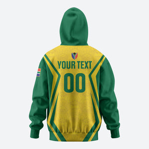 Custom South Africa 2026 Football Zip Hoodie Banyana Banyana