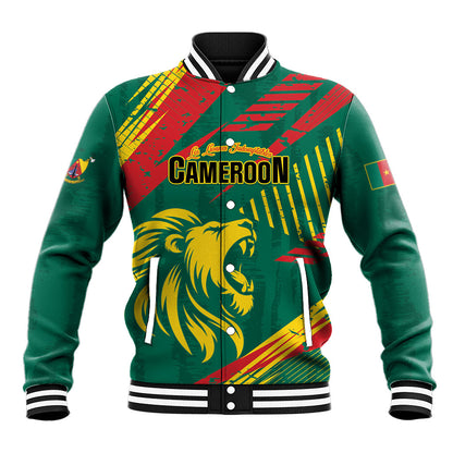 Custom Cameroon 2026 Football Baseball Jacket Les Lionnes Indomptables