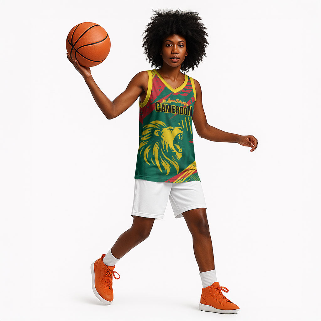 Custom Cameroon 2026 Football Basketball Jersey Les Lionnes Indomptables