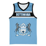 Personalized Botswana Basketball Jersey with Tswana Pula and African Pattern LT01