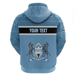 Personalized Botswana Hoodie with Tswana Pula and African Pattern