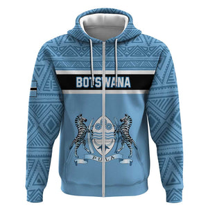 Personalized Botswana Hoodie with Tswana Pula and African Pattern