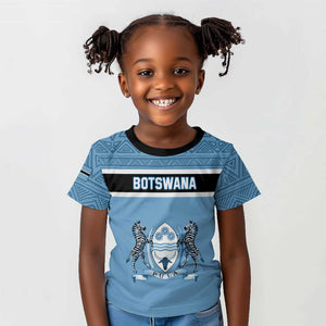 Personalized Botswana Kid T shirt with Tswana Pula and African Pattern