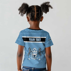 Personalized Botswana Kid T shirt with Tswana Pula and African Pattern