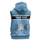 Personalized Botswana Sleeveless Hoodie with Tswana Pula and African Pattern - African Pride