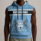 Personalized Botswana Sleeveless Hoodie with Tswana Pula and African Pattern - African Pride