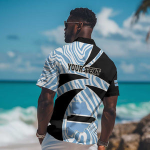 Personalized Botswana Independence Day Hawaiian Shirt - Lefatshe la Botswana with Zebra Pattern