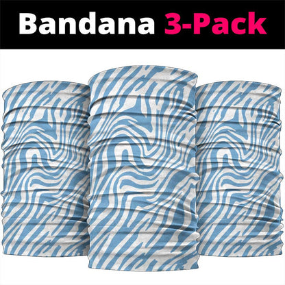 Botswana Independence Day Neck Gaiter - Lefatshe la Botswana Zebra Pattern LT01